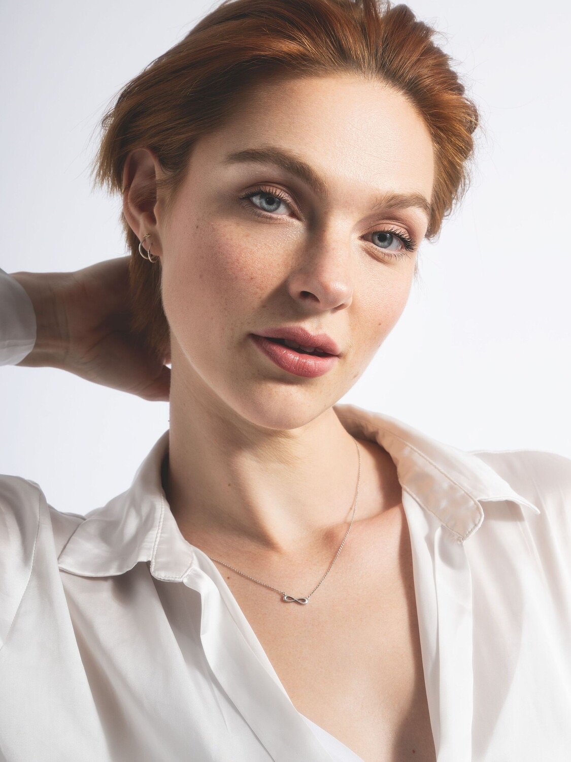 Portrait of Lu Sherrat, Non-Binary model represented by VANTA