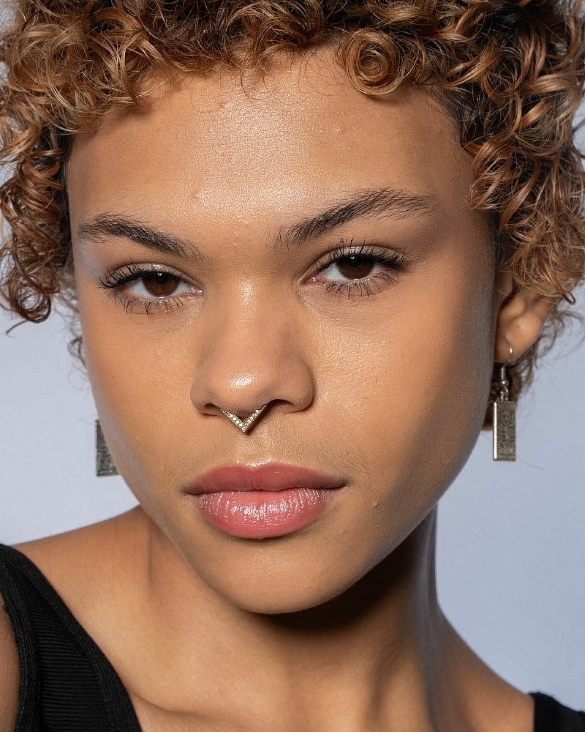 Portrait of Vee Baginski, Non-Binary model represented by VANTA